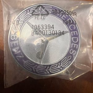 Mercedes Benz Flat Bonnet Badge Blue new